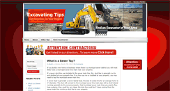 Desktop Screenshot of excavatingtips.com